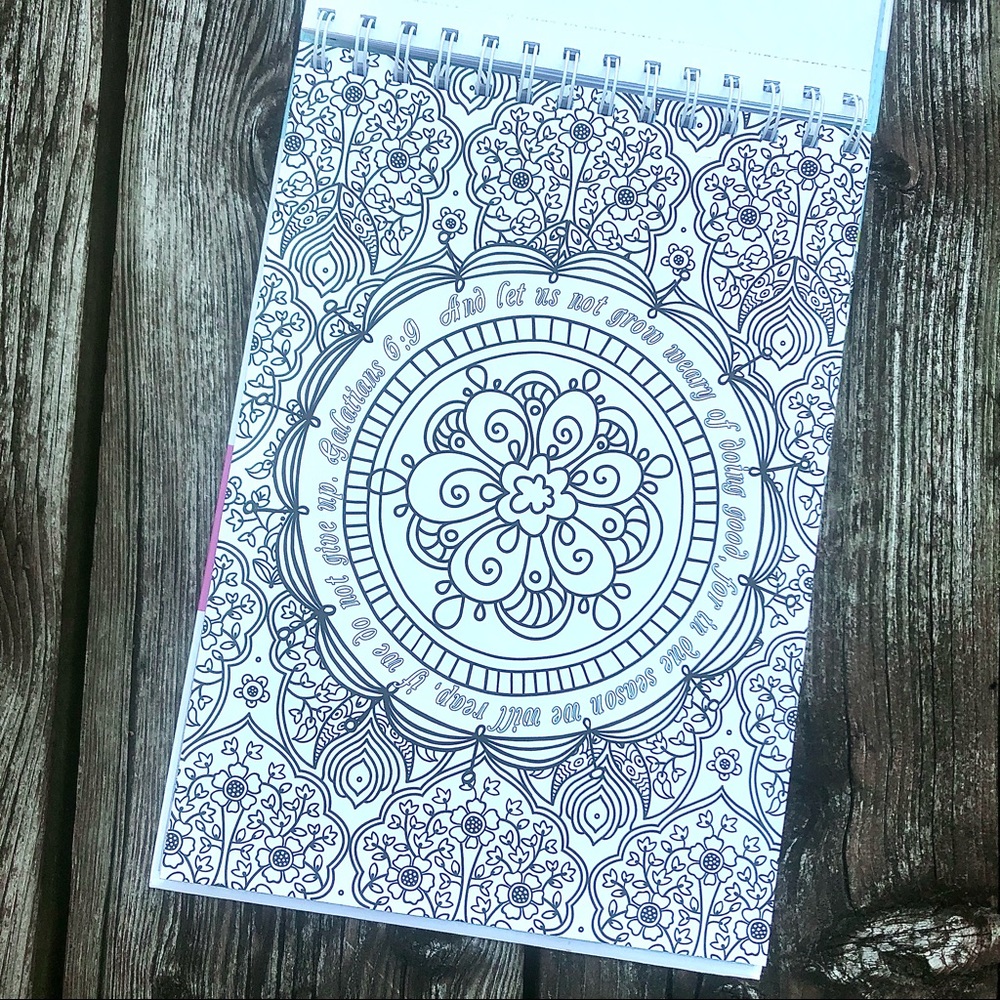 Adult colouring book Bible Verse